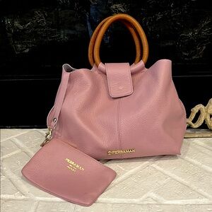 Persaman New York Aleksandra Rose Pink Leather Tote 👛